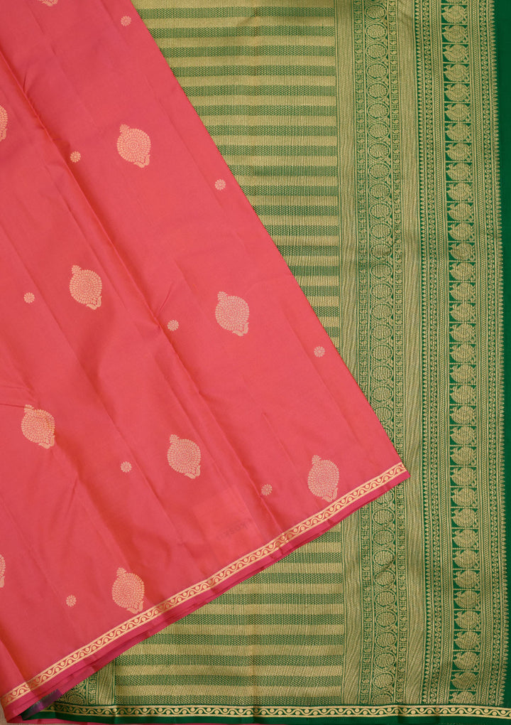 Pink Zariwork Pure Silk Saree