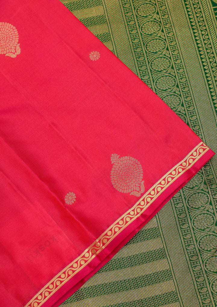 Pink Zariwork Pure Silk Saree