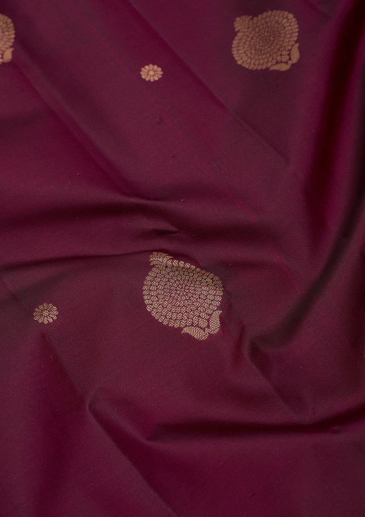 Purple Zariwork Pure Silk Saree