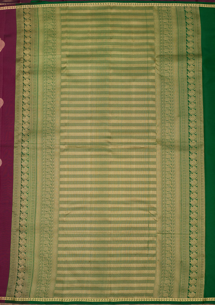 Purple Zariwork Pure Silk Saree