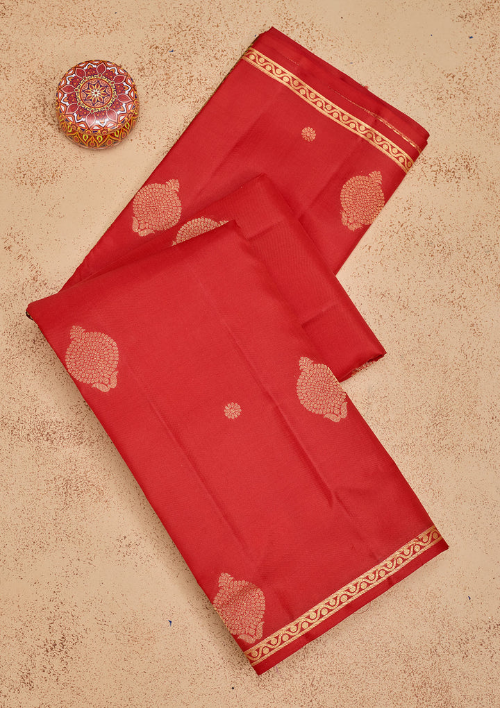 Red Zariwork Pure Silk Saree