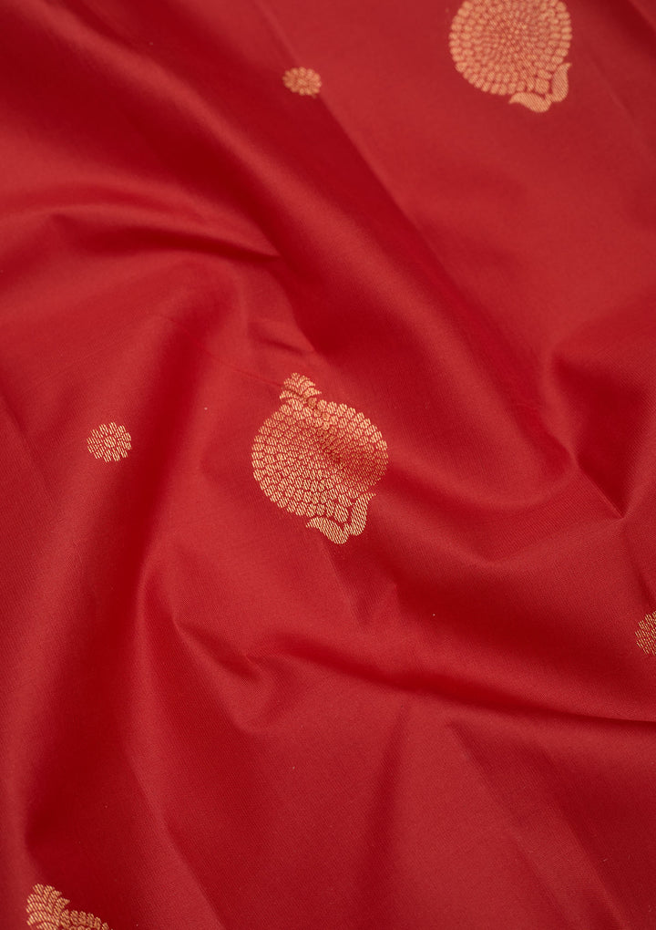 Red Zariwork Pure Silk Saree