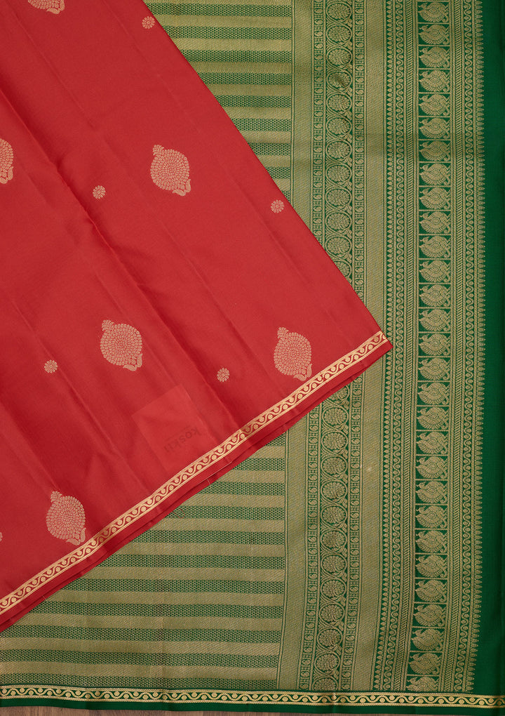 Red Zariwork Pure Silk Saree