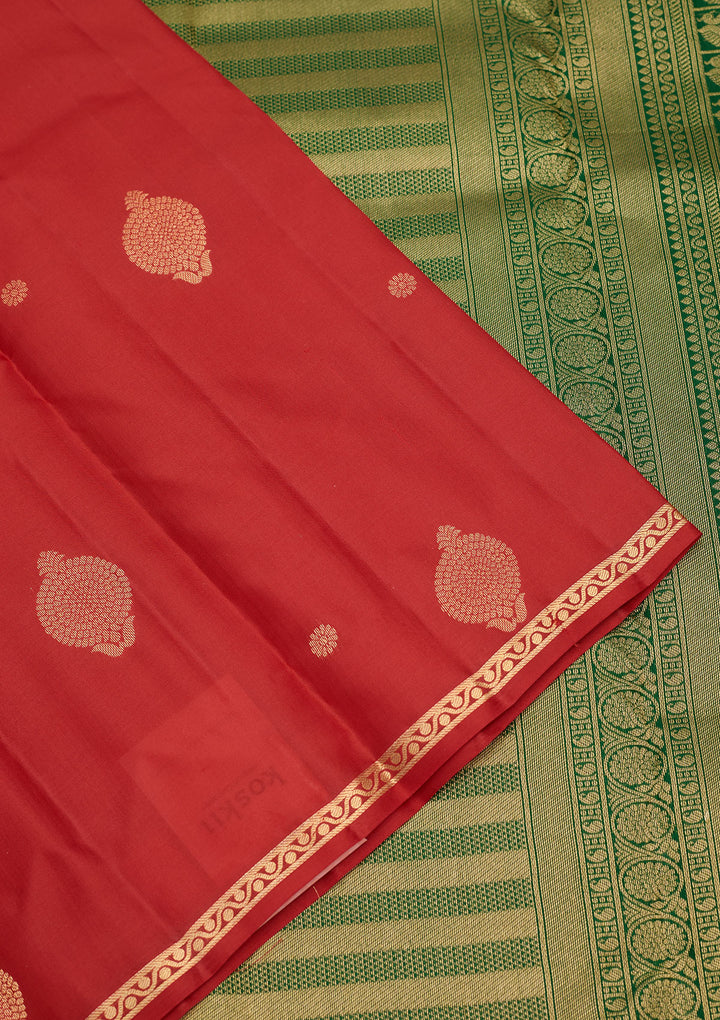 Red Zariwork Pure Silk Saree