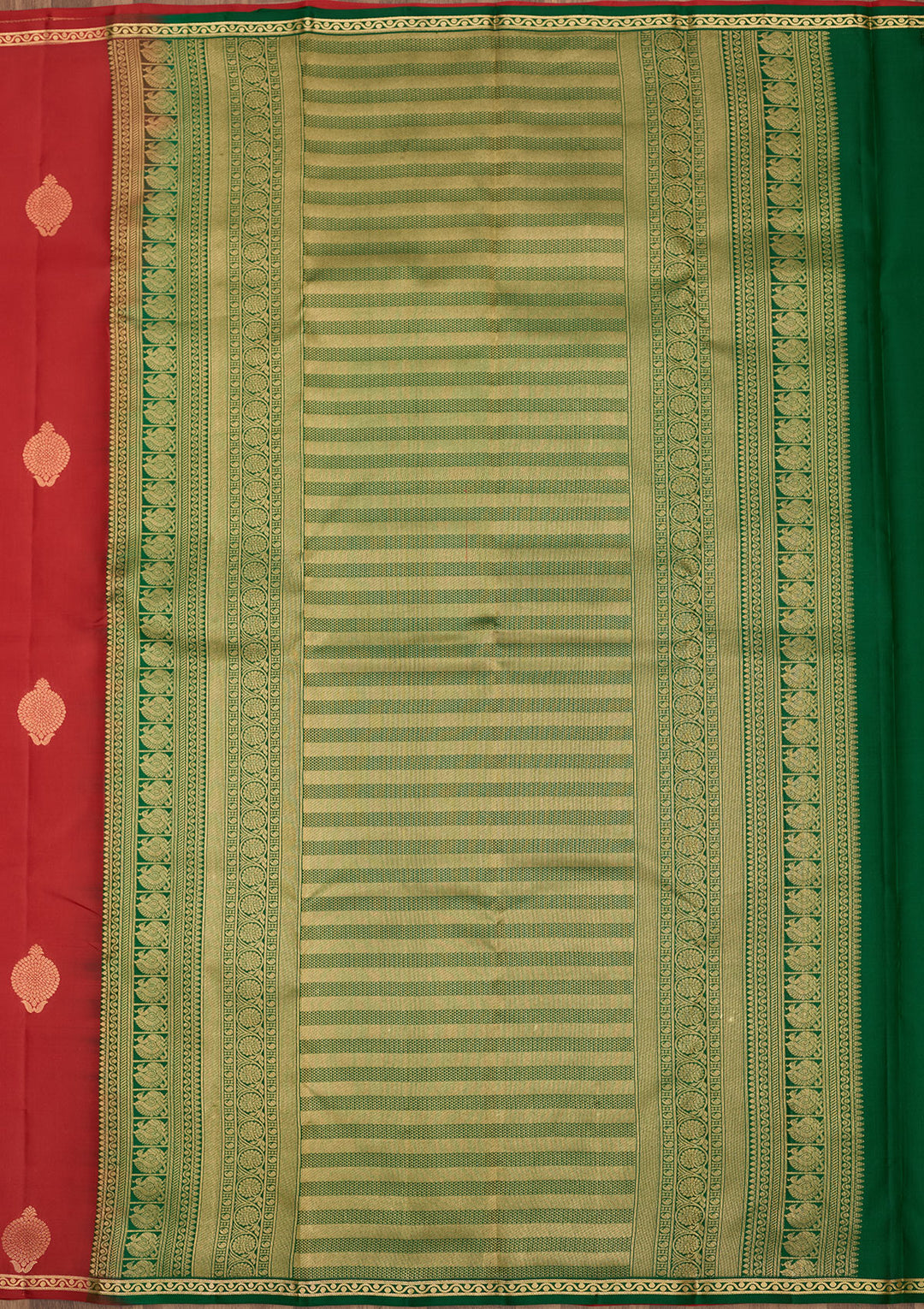 Red Zariwork Pure Silk Saree
