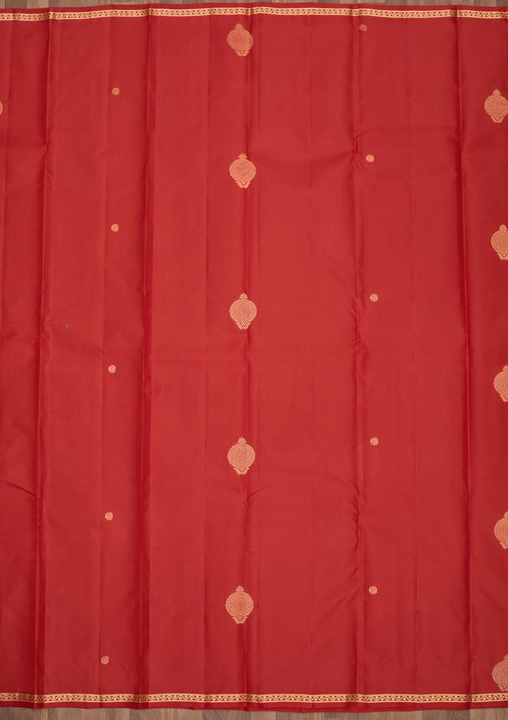 Red Zariwork Pure Silk Saree