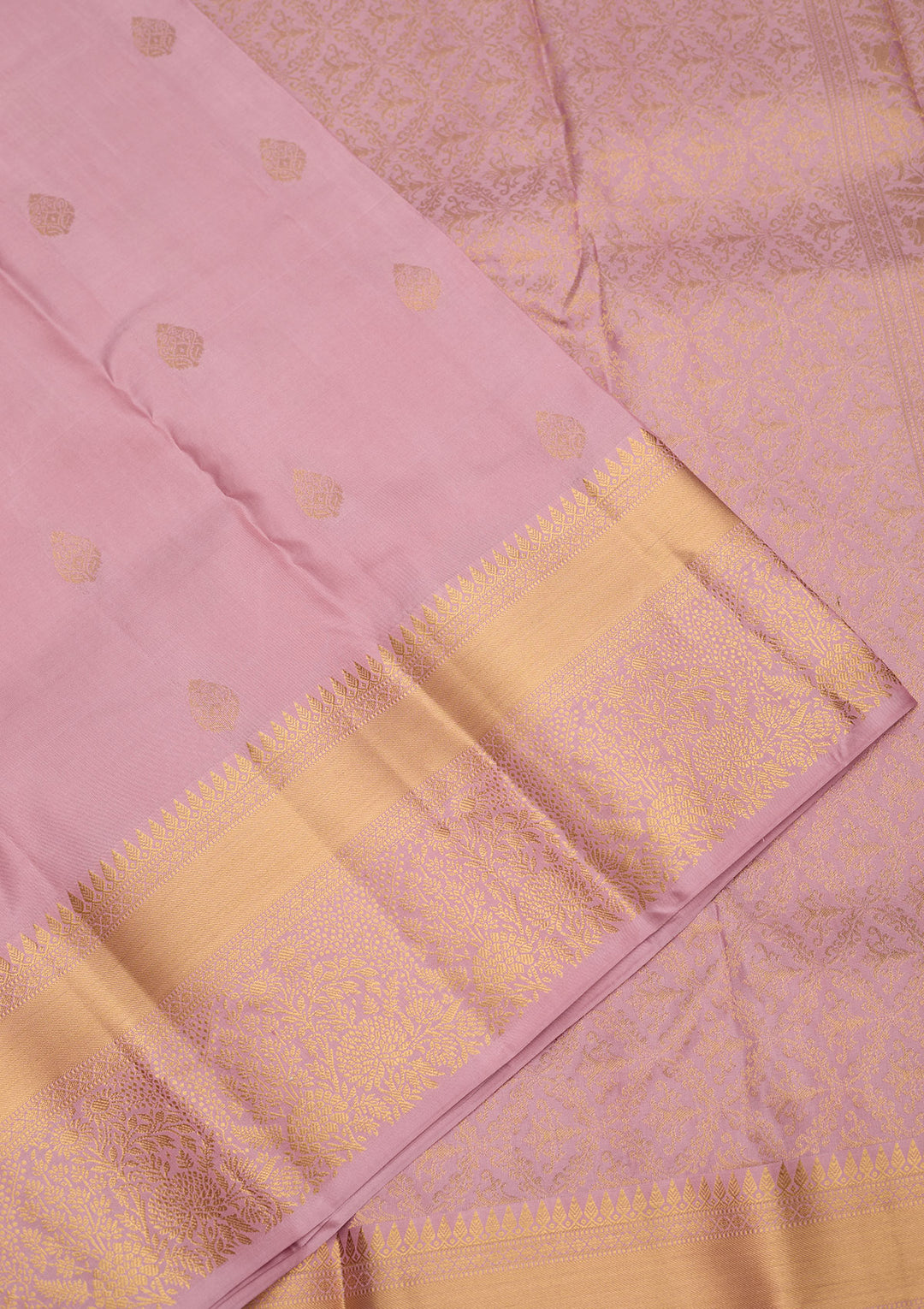 Mauve Zariwork Pure Silk Saree