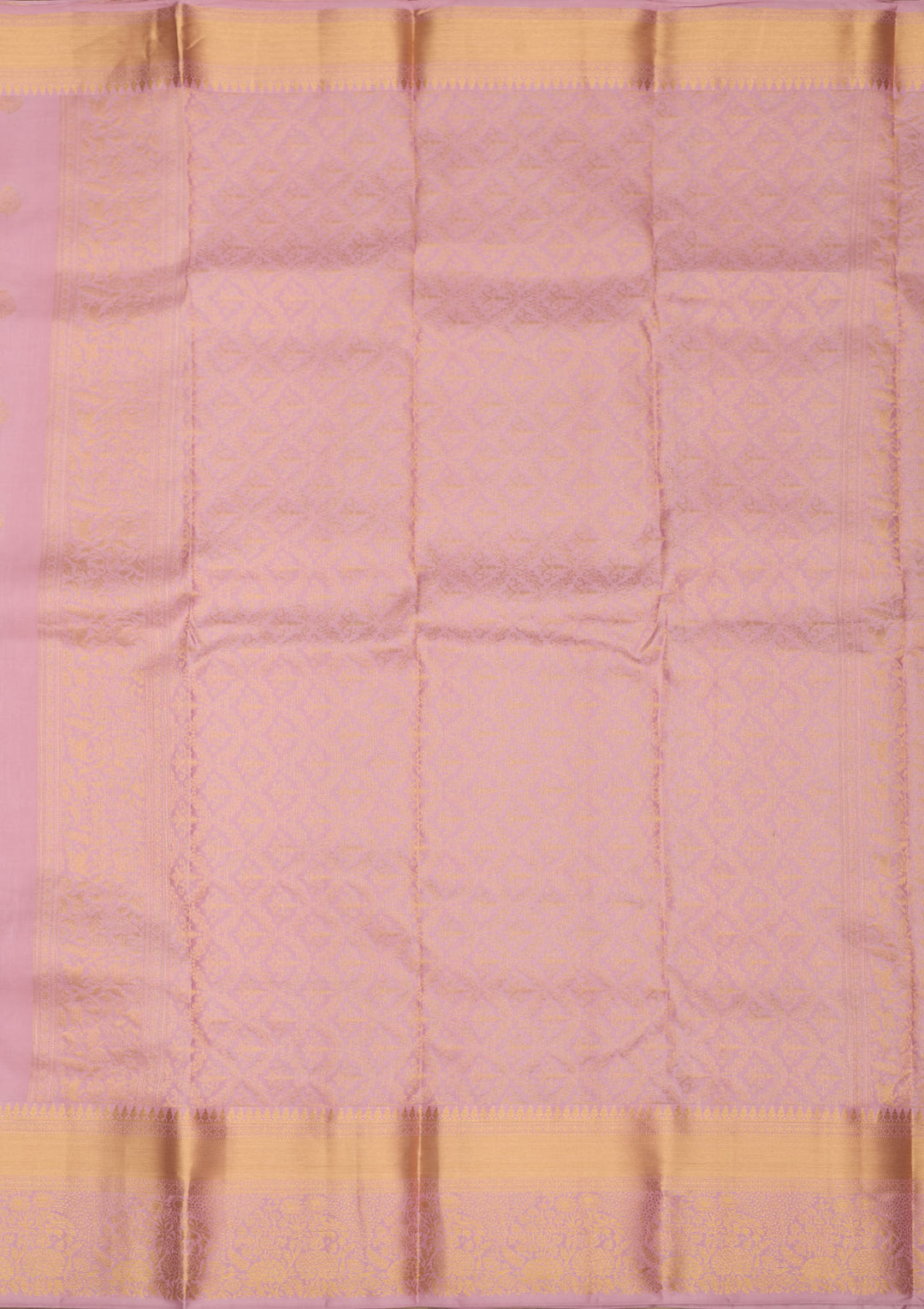 Mauve Zariwork Pure Silk Saree