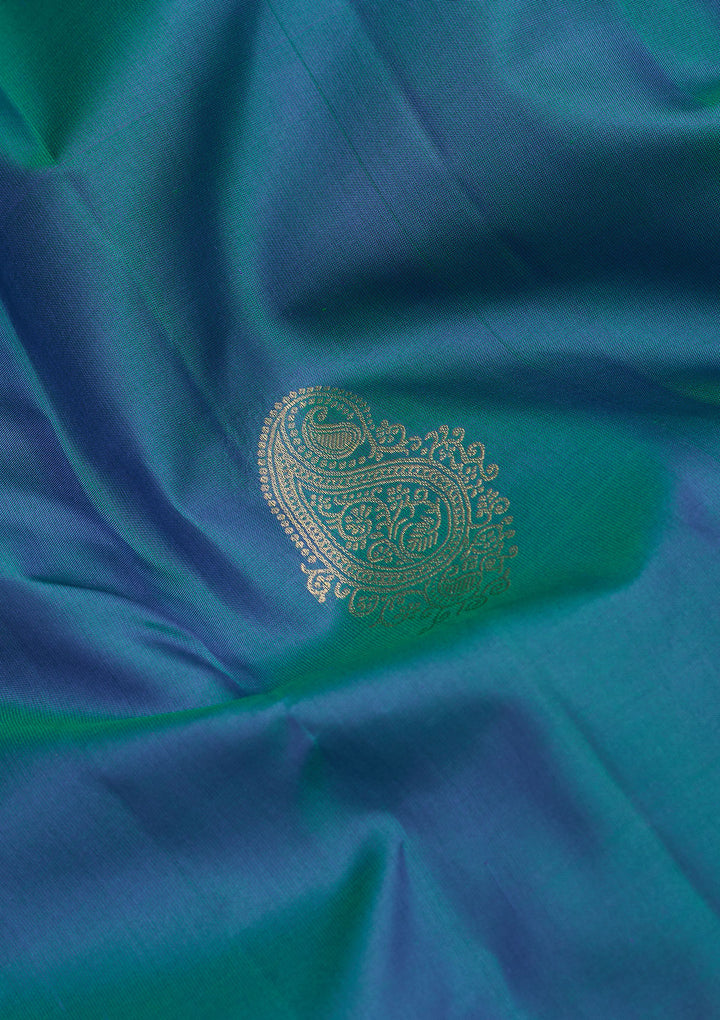 Royal Blue Zariwork Pure Silk Saree
