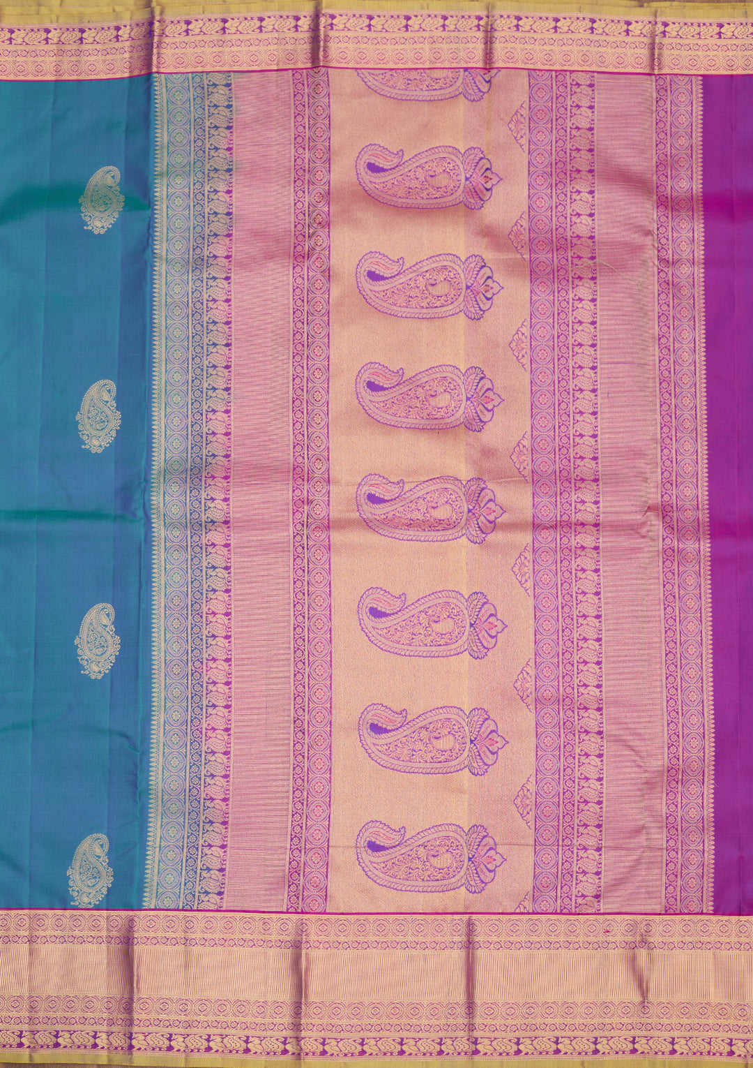 Royal Blue Zariwork Pure Silk Saree