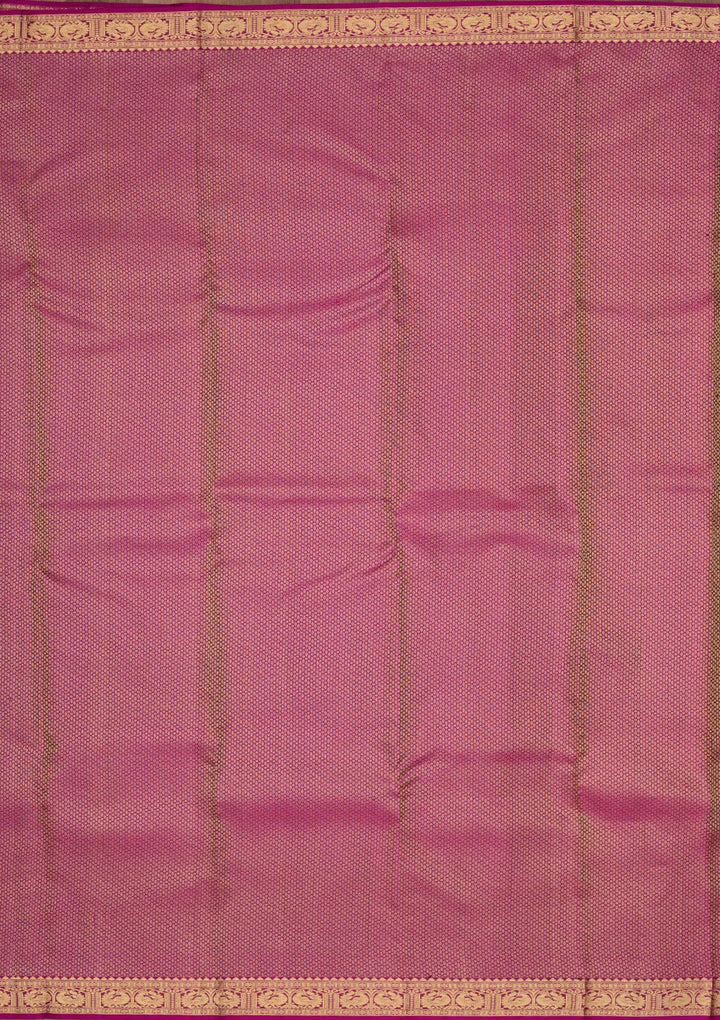 Bottle Green Zariwork Pure Silk Saree