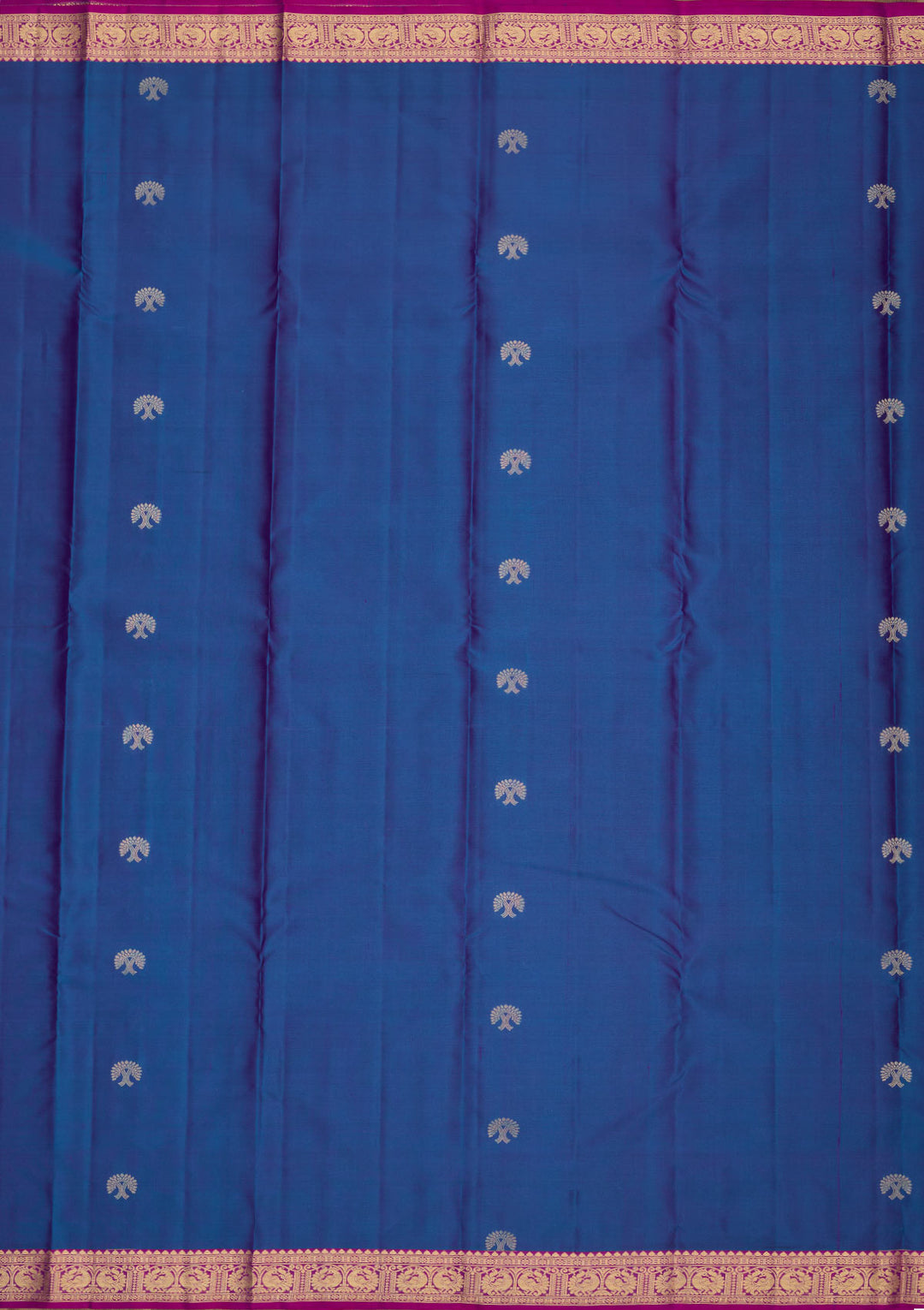 Royal Blue Zariwork Pure Silk Saree