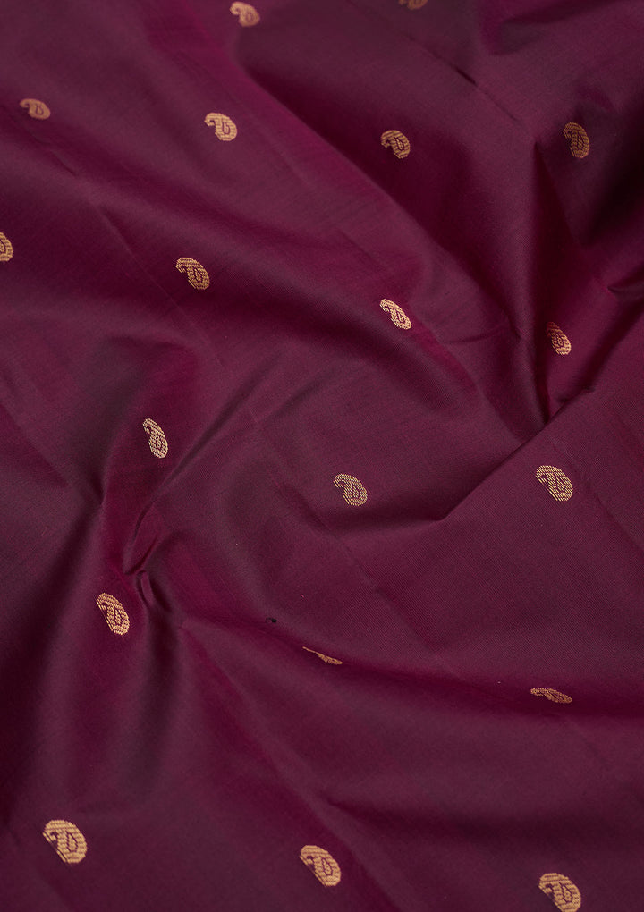 Purple Zariwork Pure Silk Saree