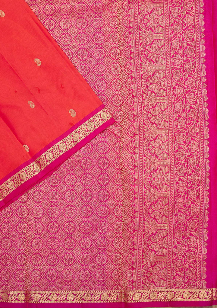 Red Zariwork Pure Silk Saree