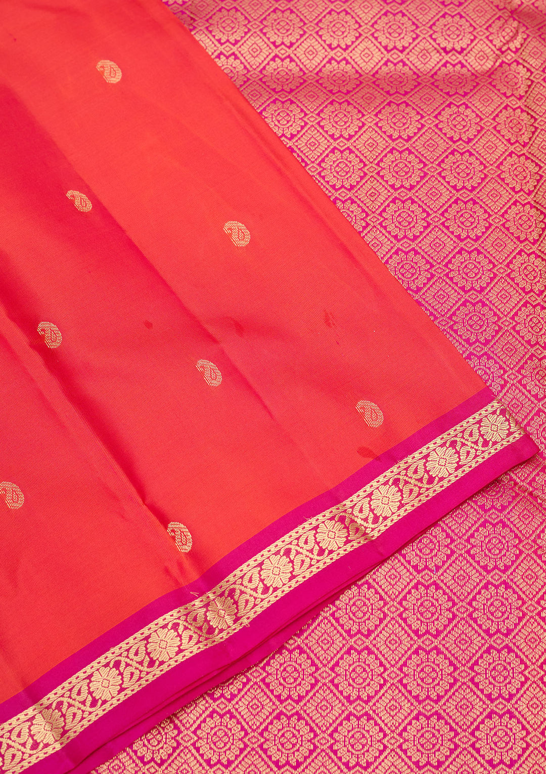 Red Zariwork Pure Silk Saree