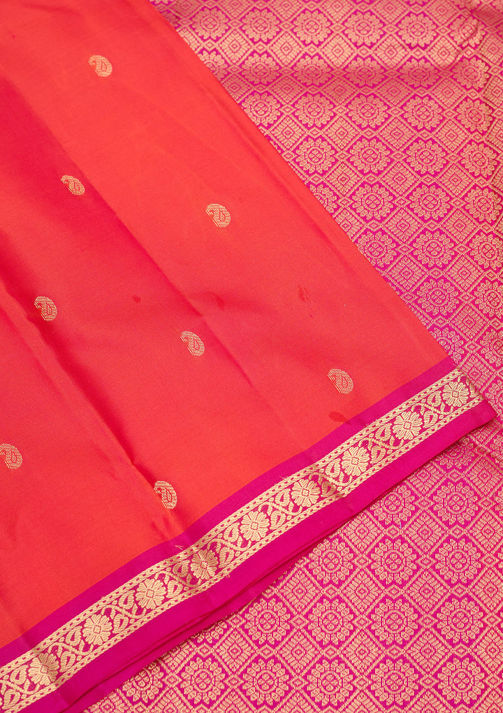 Red Zariwork Pure Silk Saree