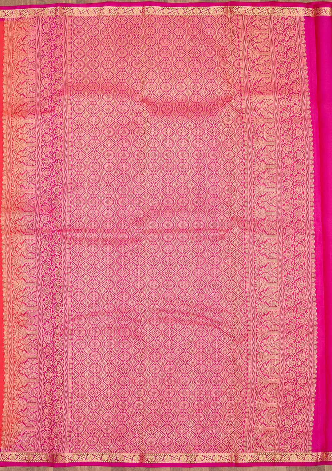 Red Zariwork Pure Silk Saree