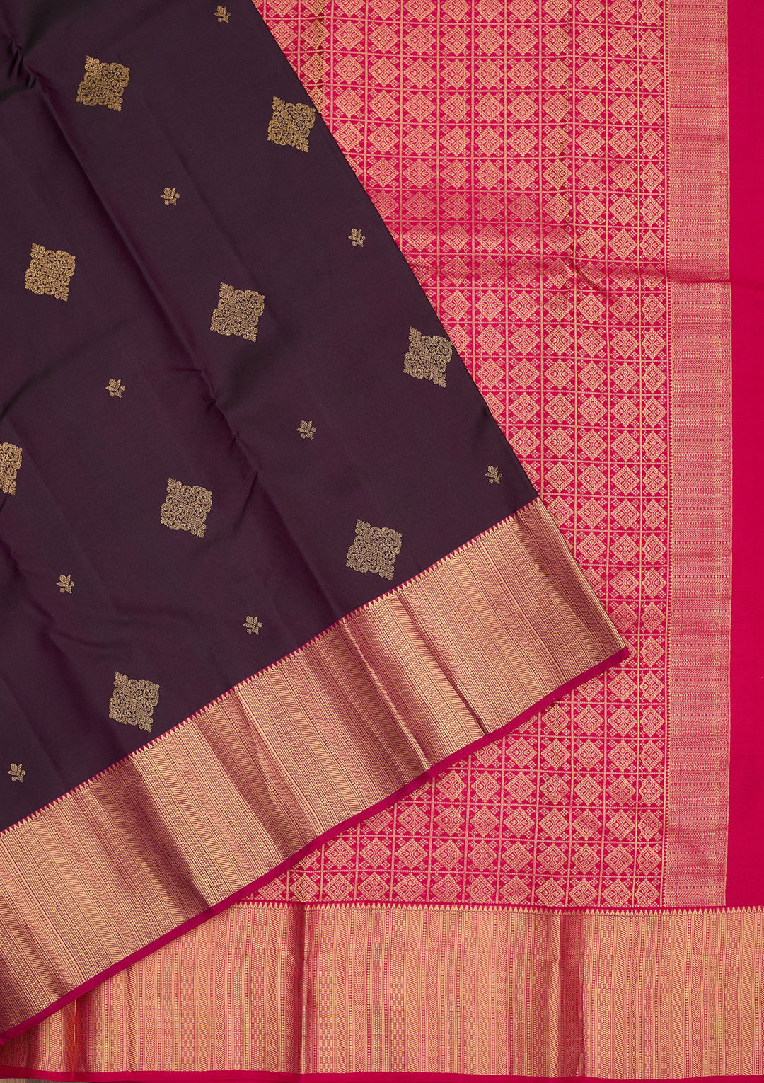 Purple Zariwork Pure Silk Saree