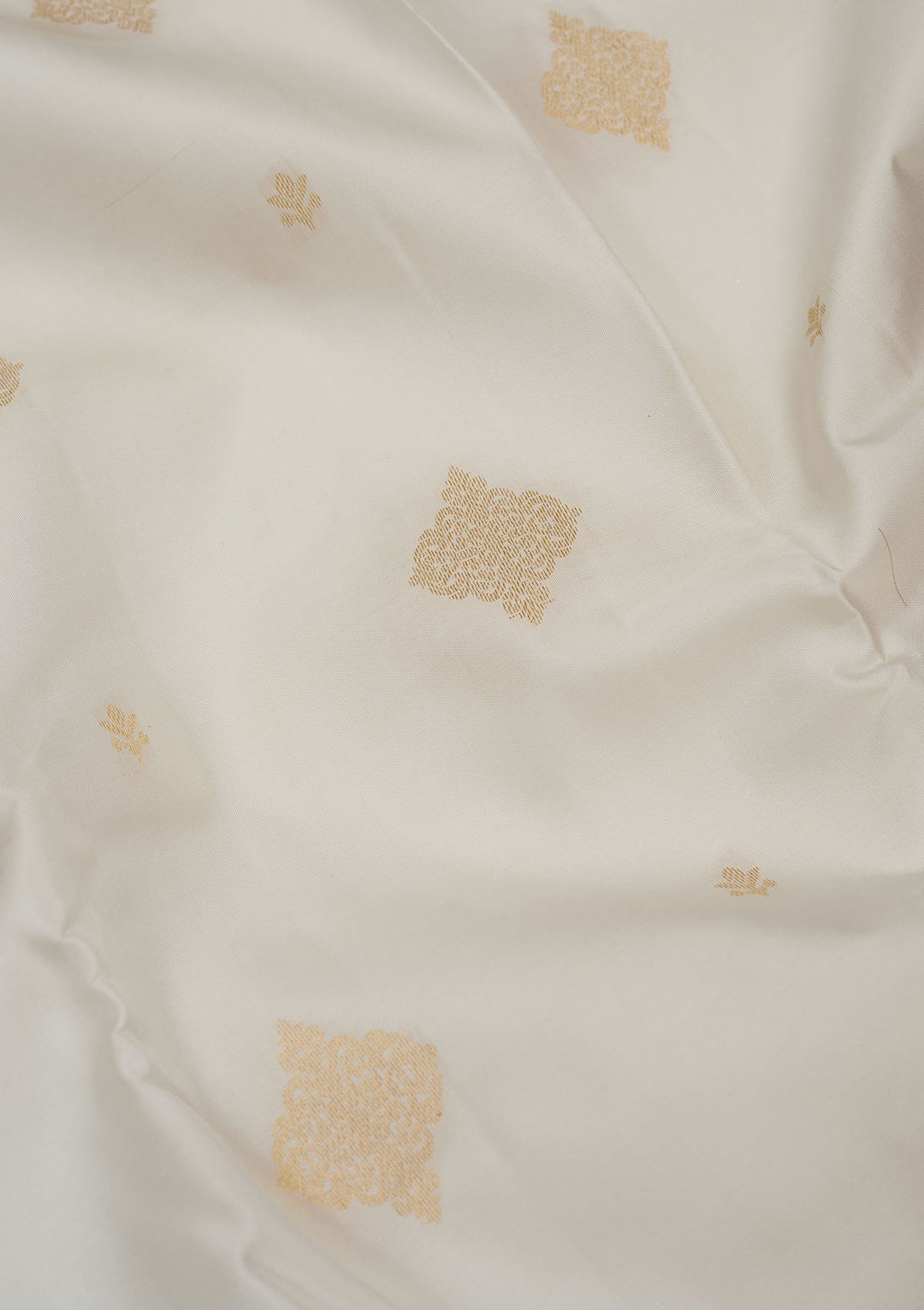 White Zariwork Pure Silk Saree