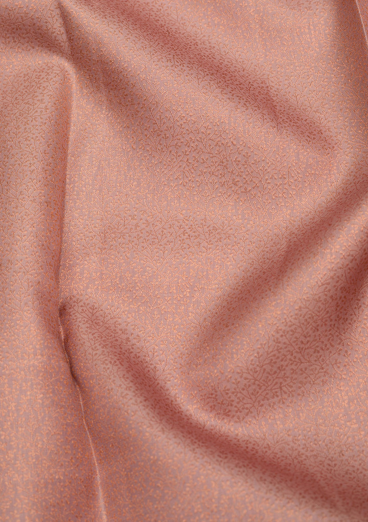 Peach Zariwork Pure Silk Saree