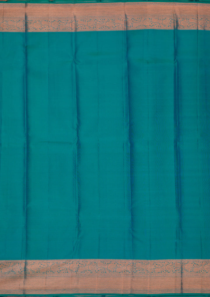 Peach Zariwork Pure Silk Saree