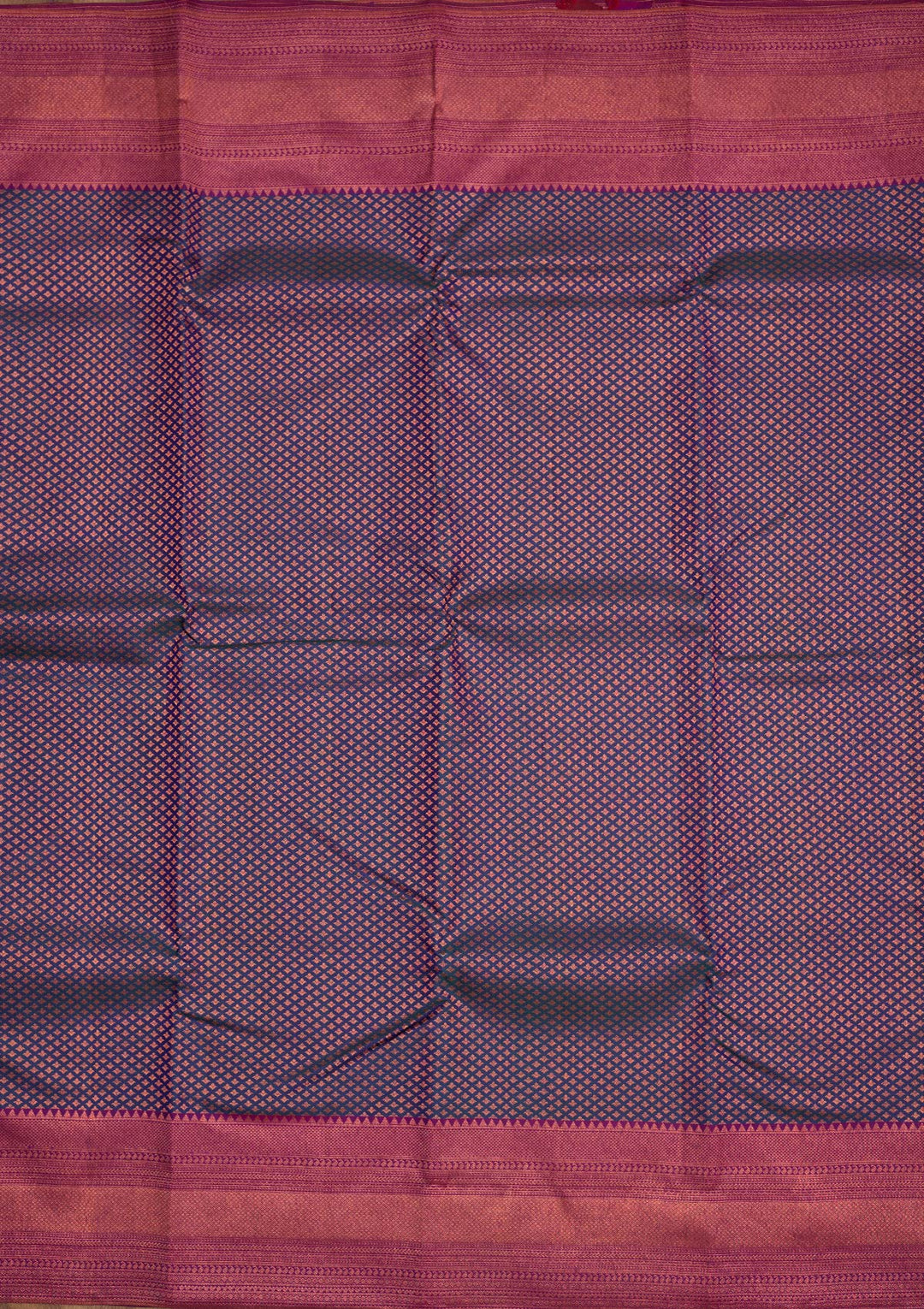 Navy Blue Zariwork Pure Silk Saree