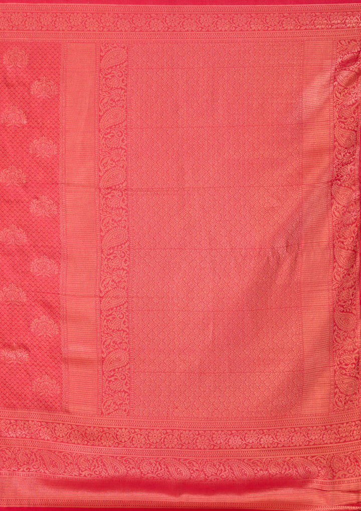 Red Zariwork Art Silk Saree