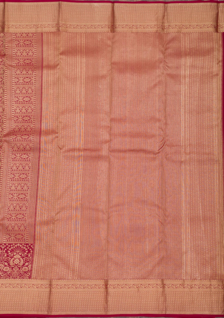 Maroon Zariwork Pure Silk Saree