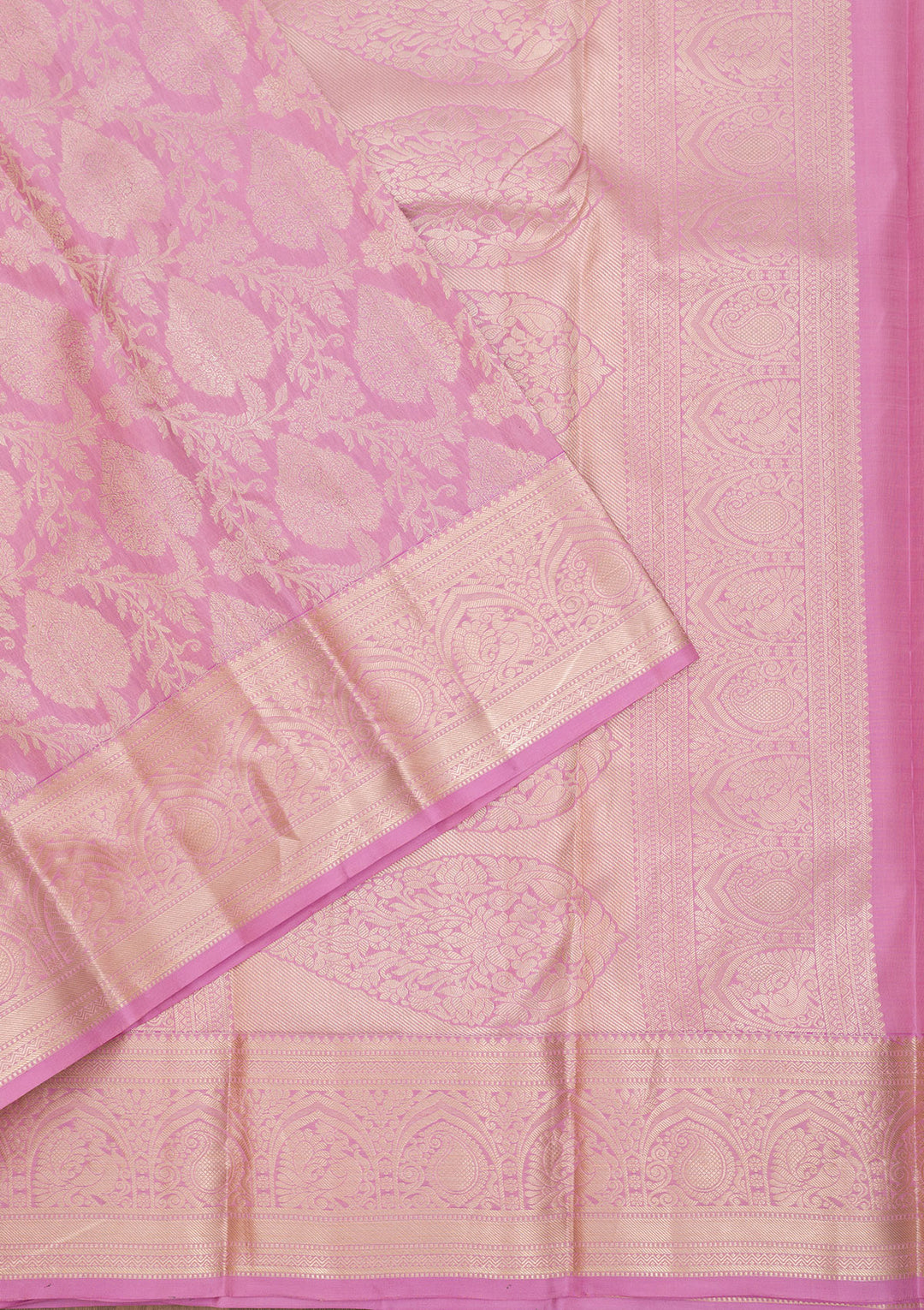 Pink Zariwork Pure Silk Saree