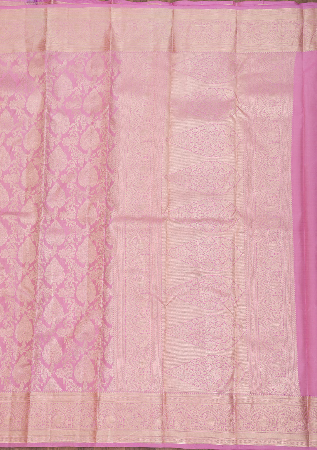 Pink Zariwork Pure Silk Saree