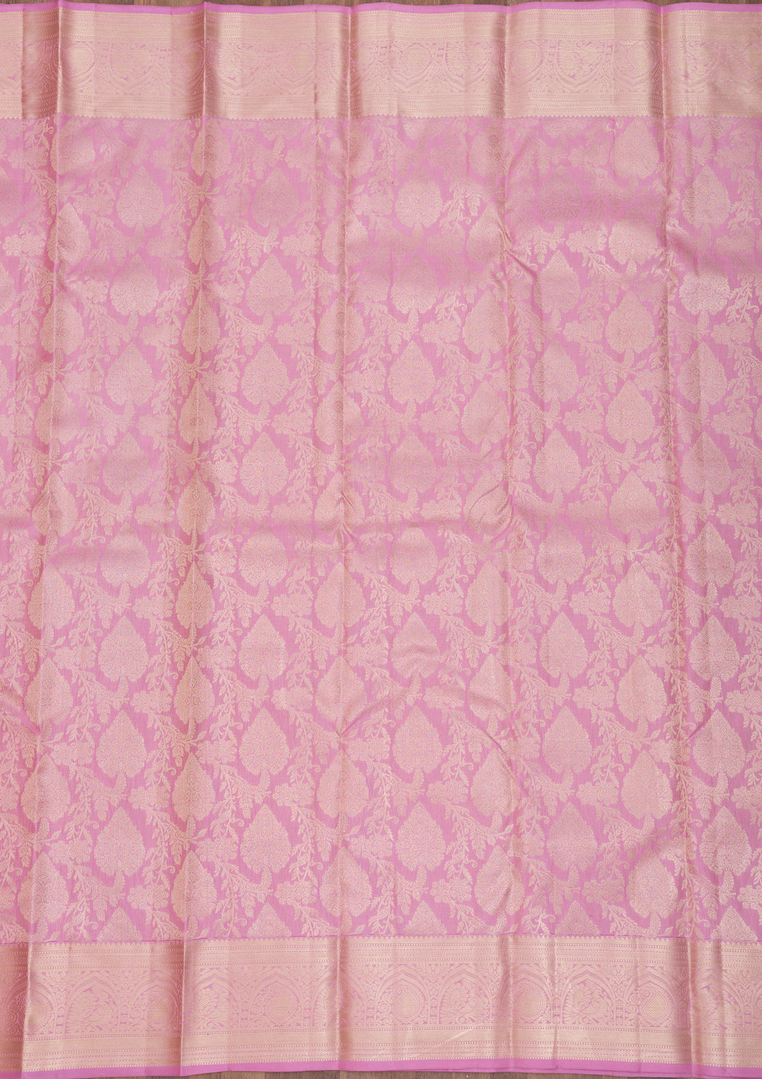 Pink Zariwork Pure Silk Saree