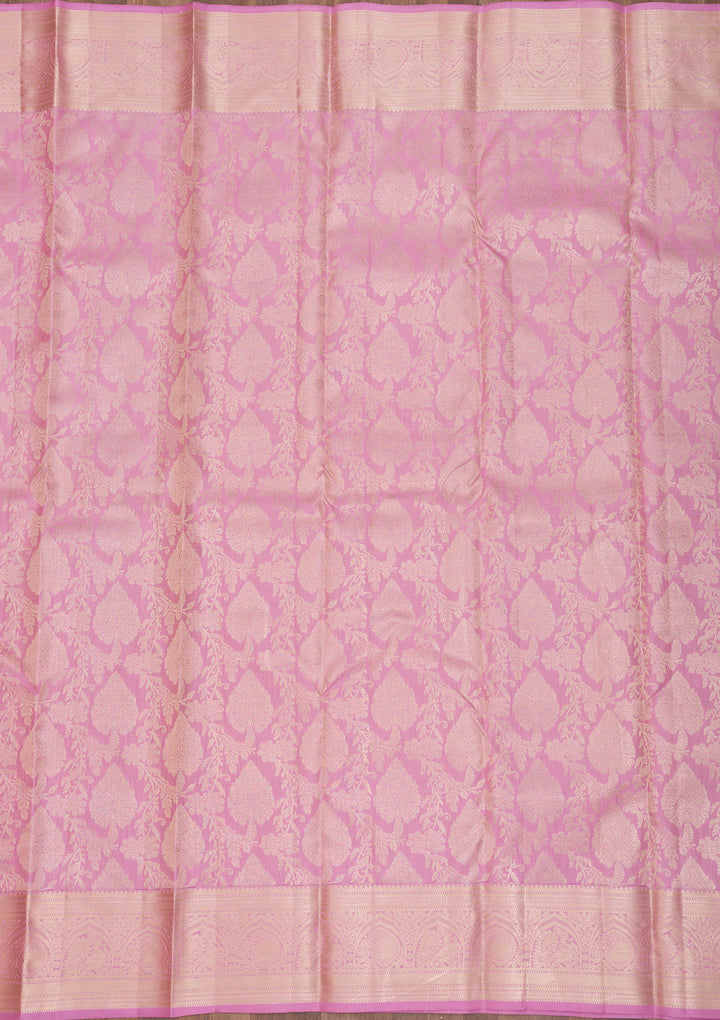 Pink Zariwork Pure Silk Saree