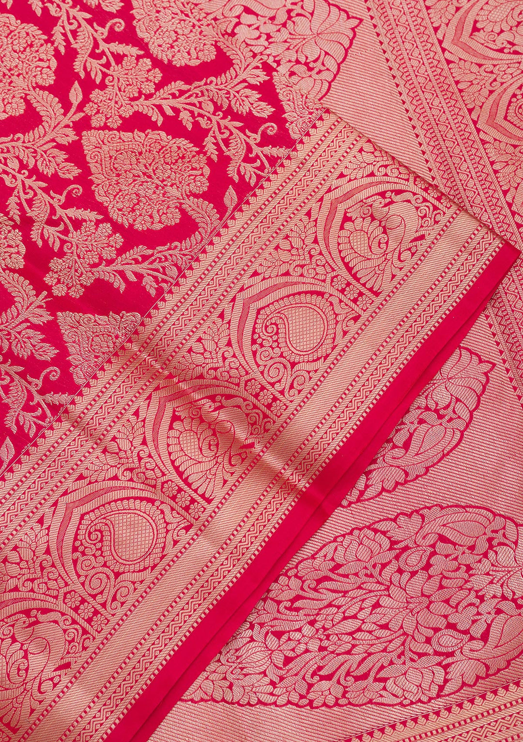 Red Zariwork Pure Silk Saree