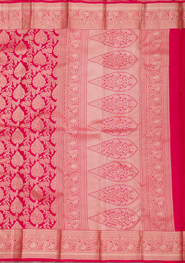 Red Zariwork Pure Silk Saree