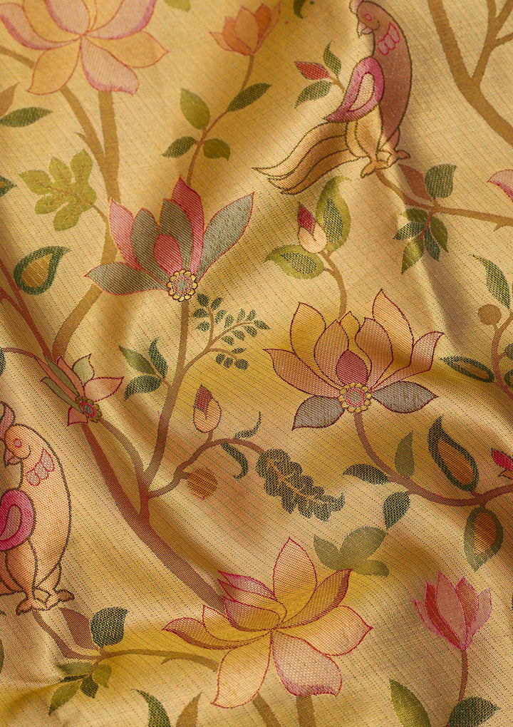 Gold Zariwork Pure Silk Saree