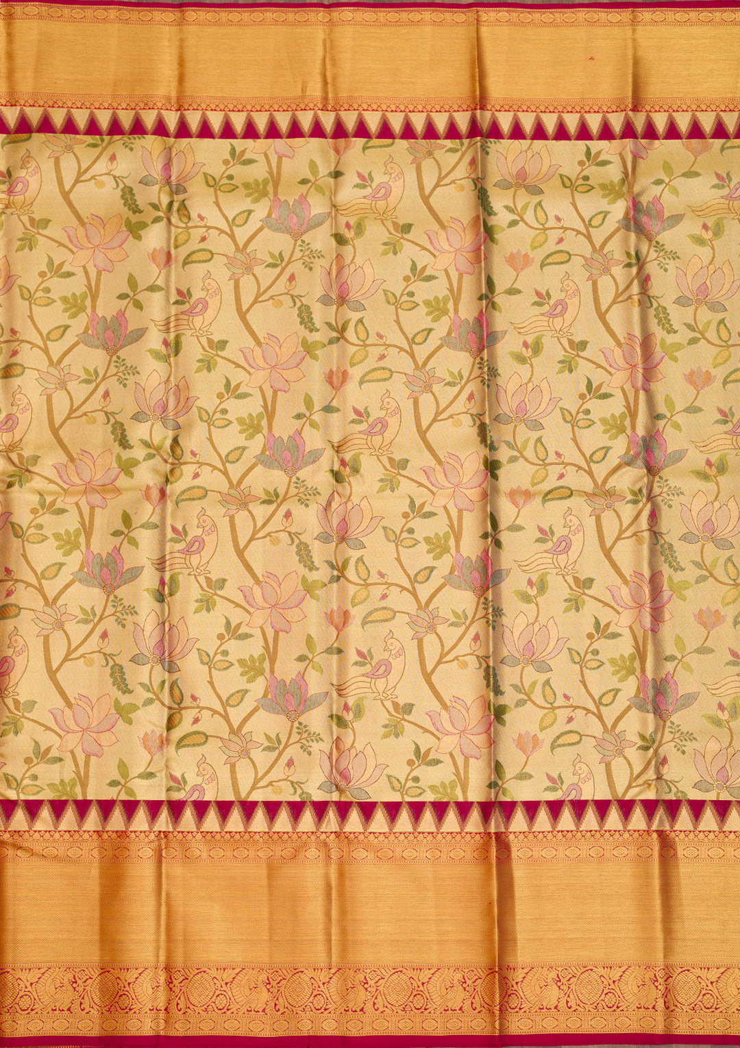 Gold Zariwork Pure Silk Saree