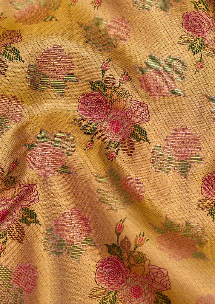 Gold Zariwork Pure Silk Saree