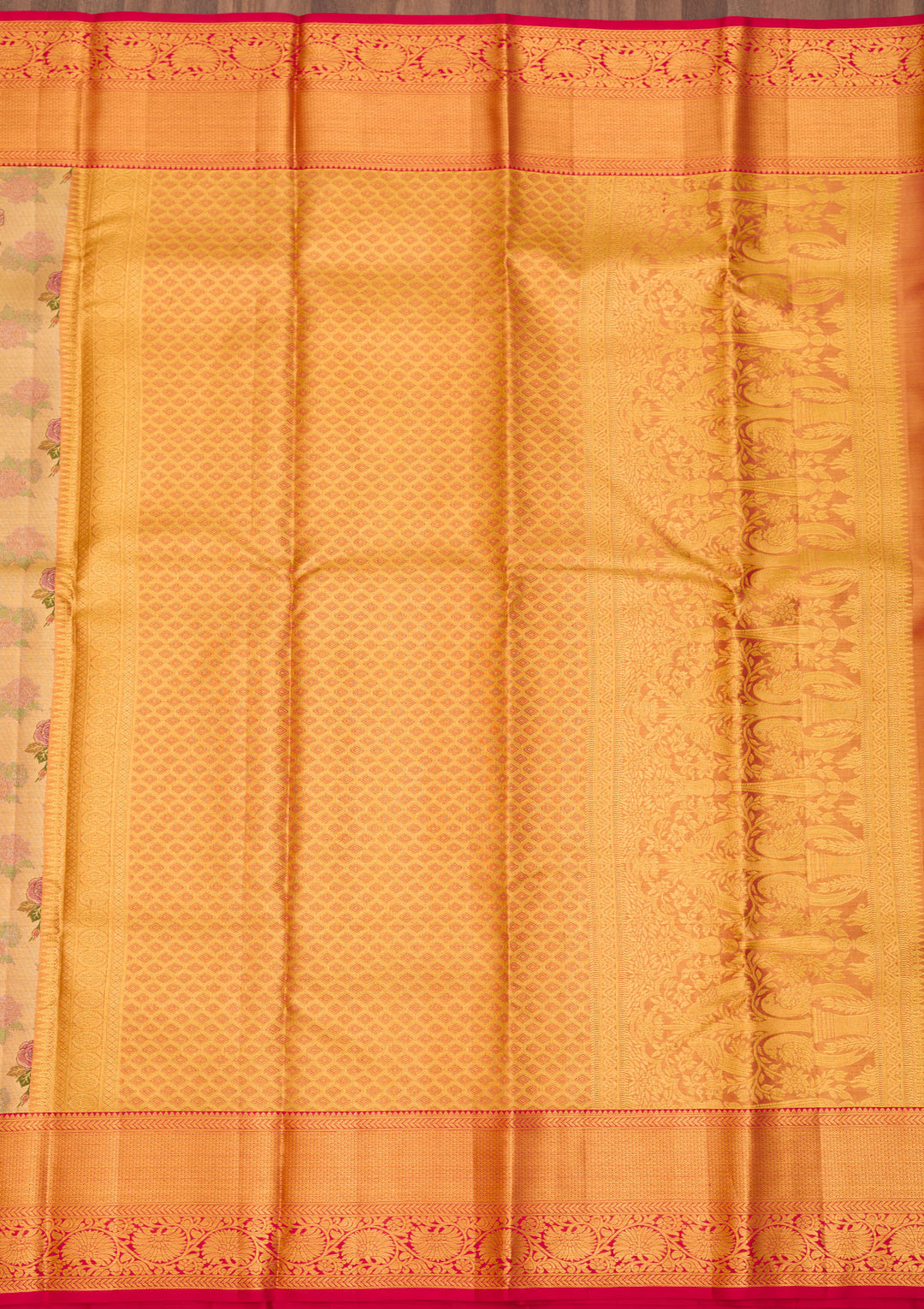 Gold Zariwork Pure Silk Saree