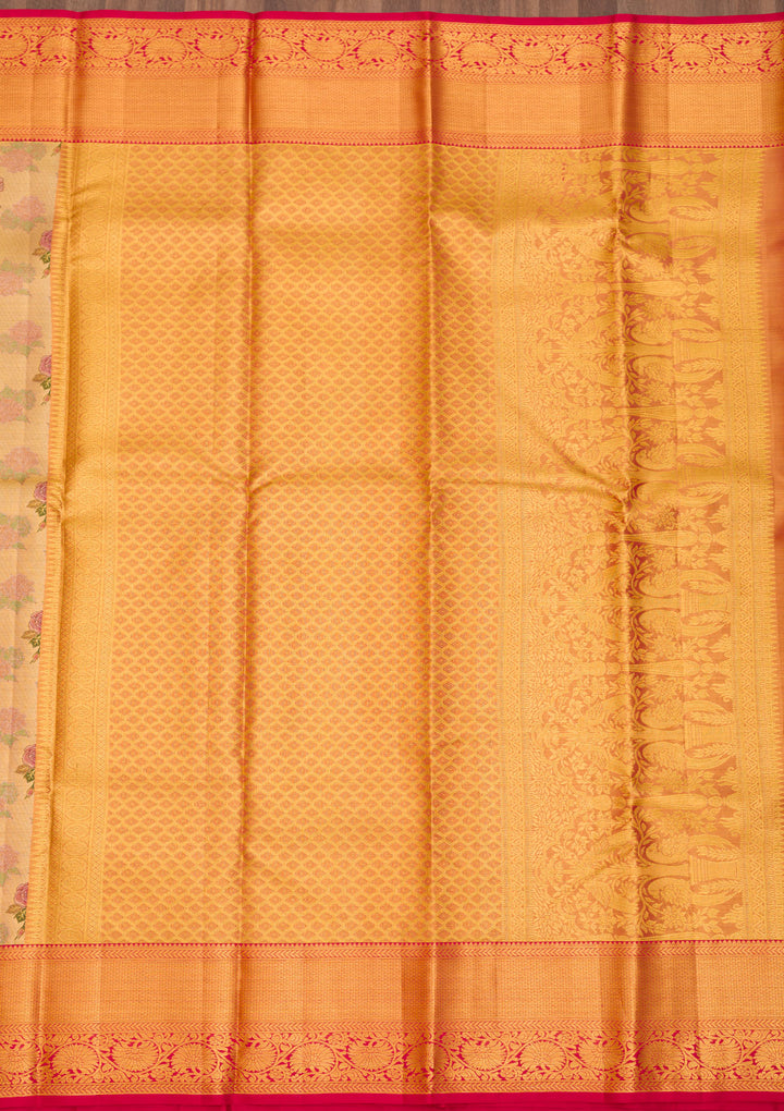 Gold Zariwork Pure Silk Saree
