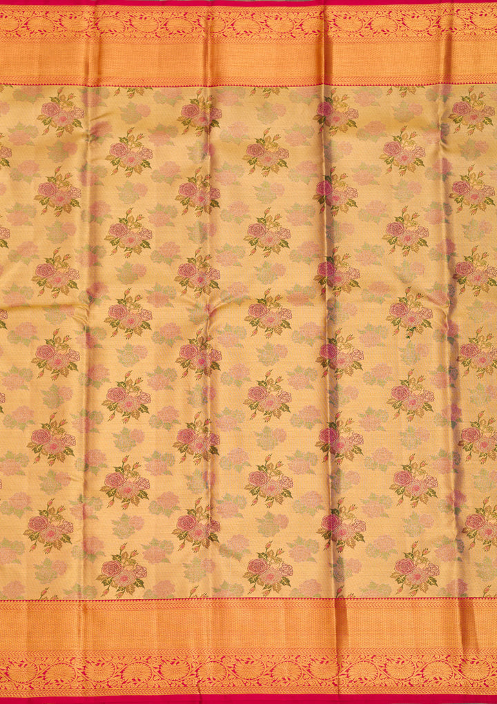 Gold Zariwork Pure Silk Saree