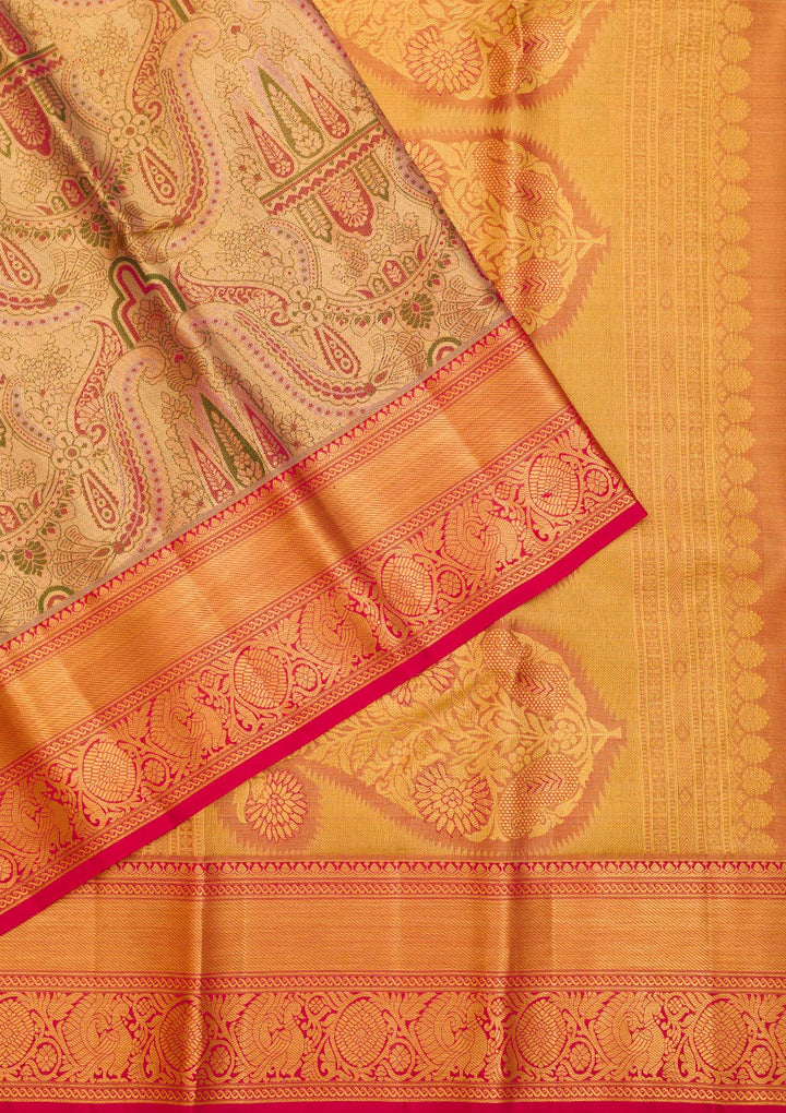 Gold Zariwork Pure Silk Saree