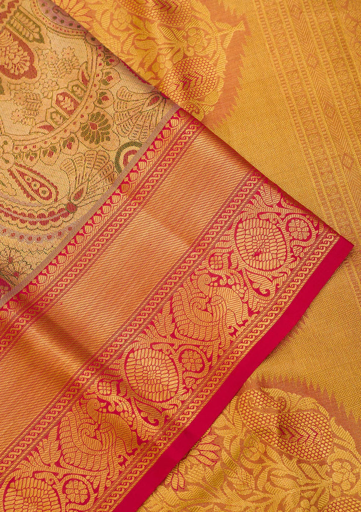 Gold Zariwork Pure Silk Saree