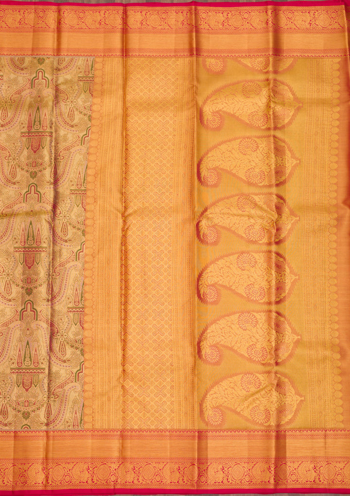 Gold Zariwork Pure Silk Saree