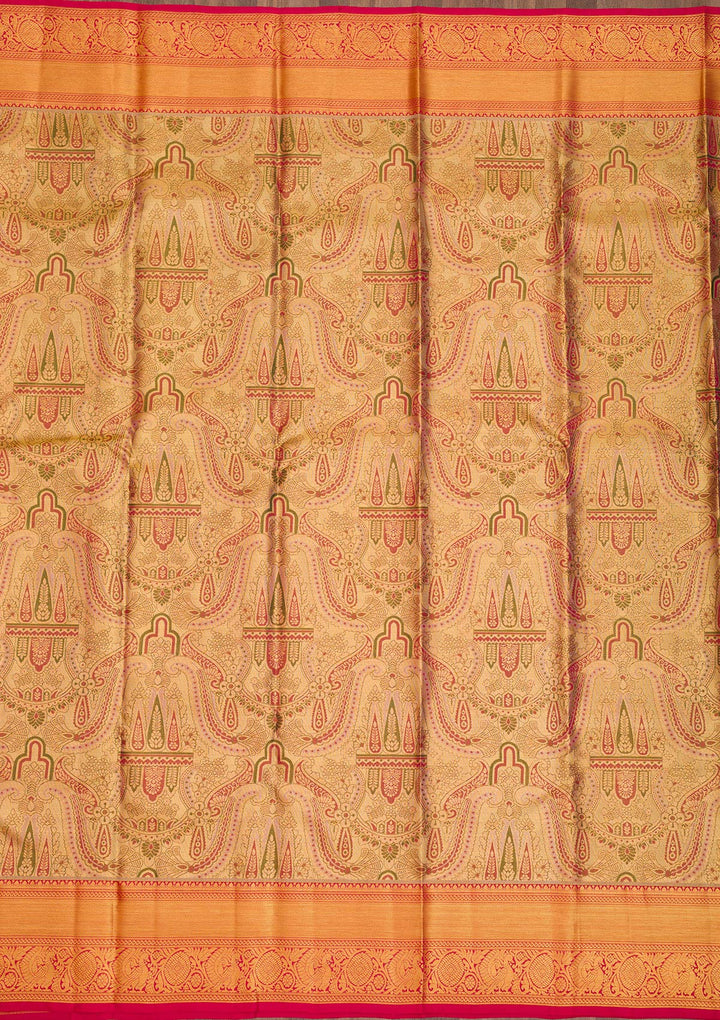 Gold Zariwork Pure Silk Saree