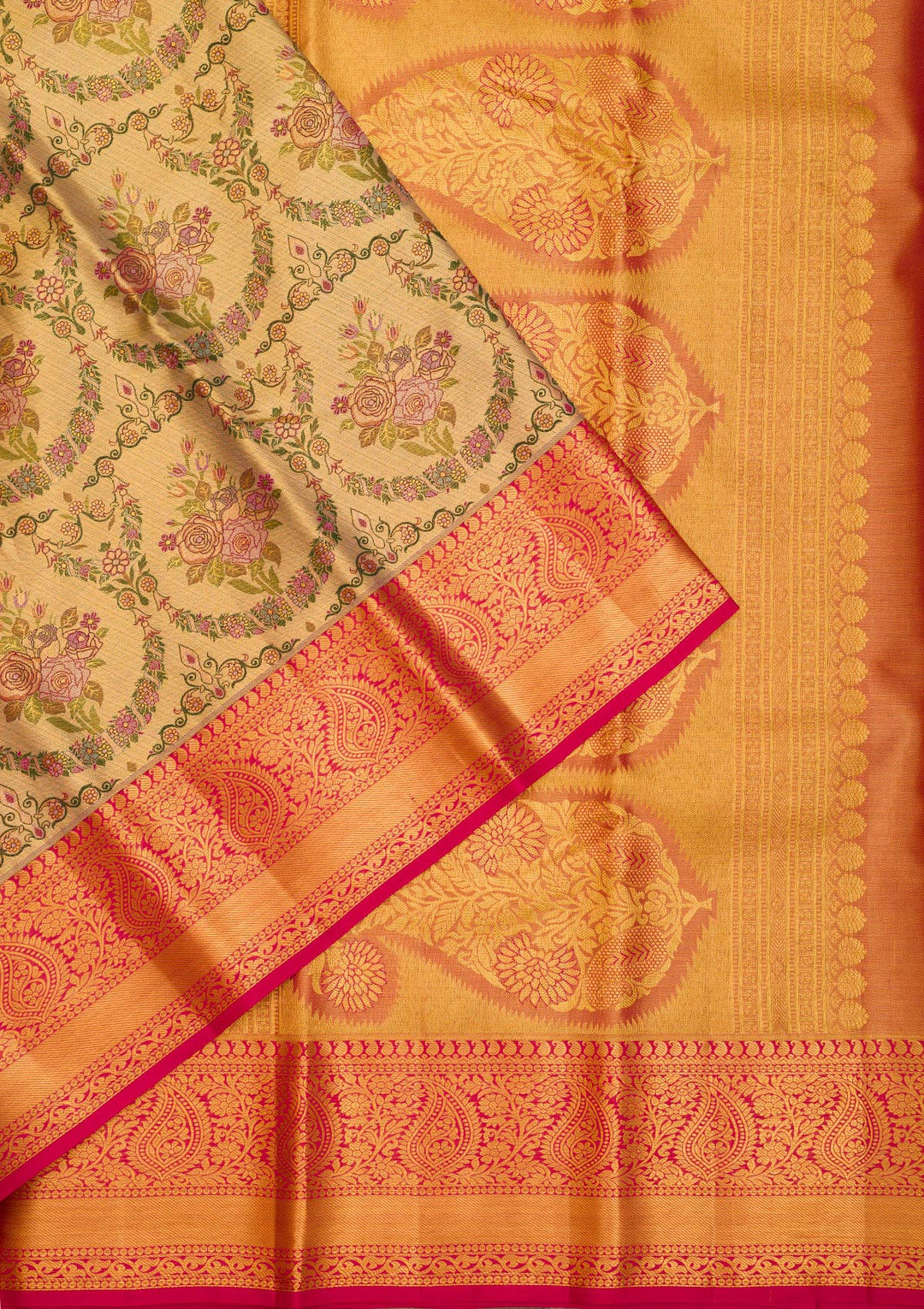 Gold Zariwork Pure Silk Saree