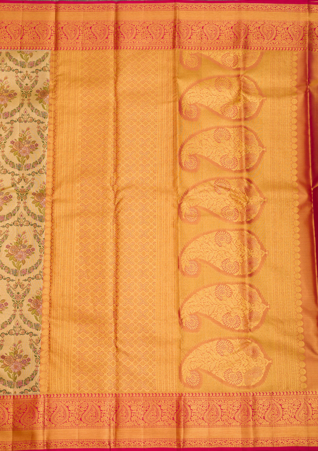 Gold Zariwork Pure Silk Saree