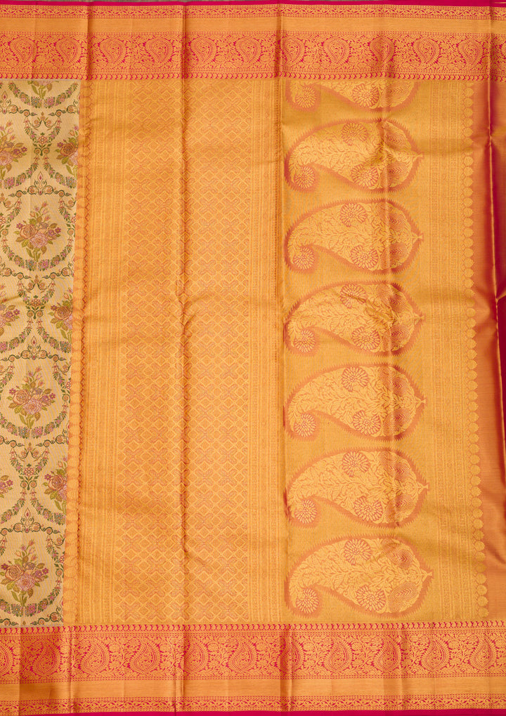 Gold Zariwork Pure Silk Saree