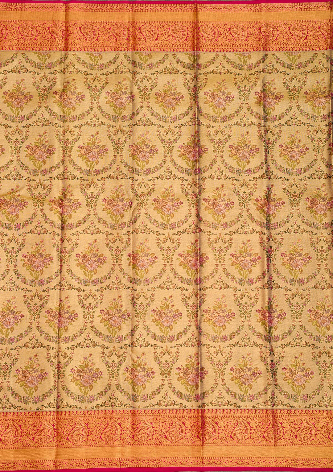 Gold Zariwork Pure Silk Saree