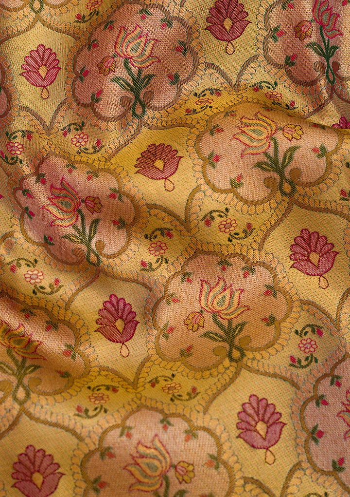 Gold Zariwork Pure Silk Saree
