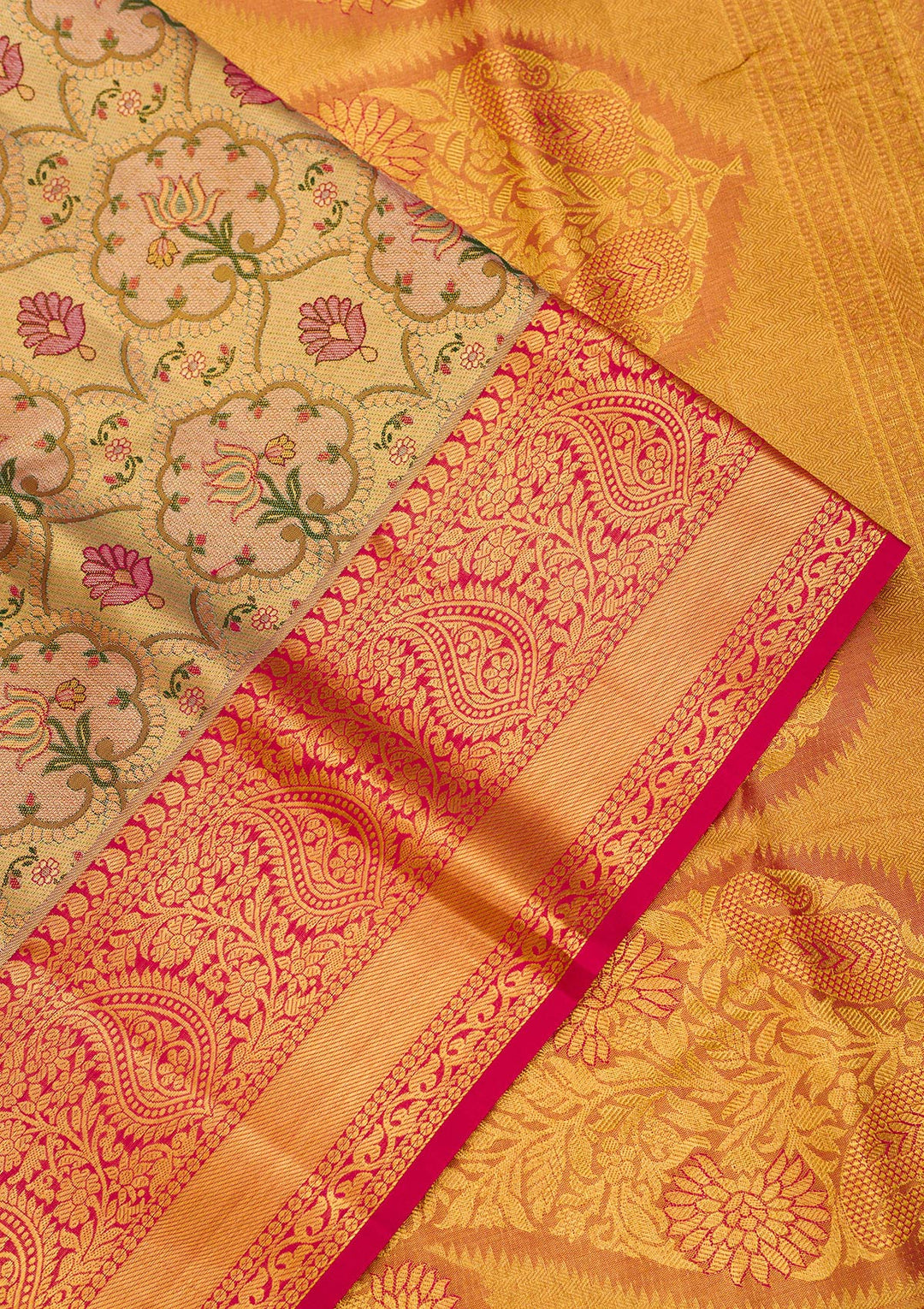 Gold Zariwork Pure Silk Saree